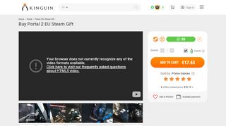 
                            6. Portal 2 EU Steam Gift | Kinguin - FREE Steam Keys Every ...