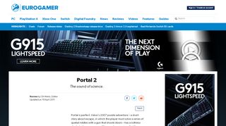 
                            1. Portal 2 • Eurogamer.net