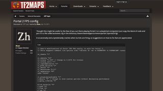 
                            7. Portal 2 FPS config | TF2Maps.net