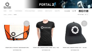 
                            4. Portal 2 Game T-shirt, Plush, Hats - Glitch Gear | Glitchgear.com