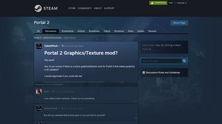 
                            1. Portal 2 Graphics/Texture mod? :: Portal 2 General Discussions