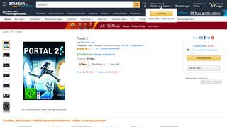 
                            4. Portal 2: Mac: Amazon.de: Games