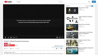 
                            1. Portal 2: Official Pre-order Commercial - YouTube