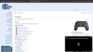 
                            2. Portal 2 - PCGamingWiki PCGW - bugs, fixes, crashes, mods ...