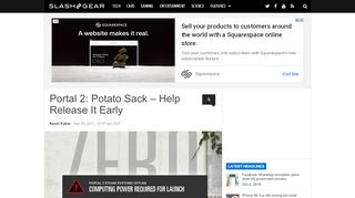 
                            5. Portal 2: Potato Sack – Help Release It Early - SlashGear