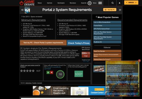 
                            6. Portal 2 screenshots 5 Video Game - Portal 2 system ... - Game Debate