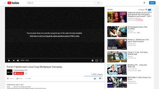 
                            4. Portal 2 Splitscreen Local Coop Multiplayer Gameplay - YouTube