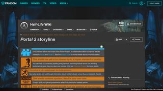 
                            2. Portal 2 storyline | Half-Life Wiki | FANDOM powered by Wikia