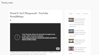 
                            8. Portal 2: Surf Playground - YouTube Portal2Maps - funny com