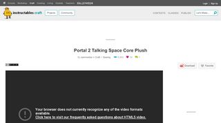 
                            4. Portal 2 Talking Space Core Plush - Instructables