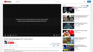 
                            7. Portal 2 Türkçe Multiplayer #8/9 - Beyin Erimesi - YouTube