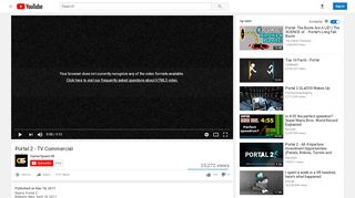 
                            10. Portal 2 - TV Commercial - YouTube