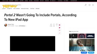 
                            6. Portal 2 Wasn't Going To Include Portals, According To New iPad App