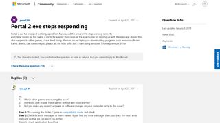 
                            5. Portal 2.exe stops responding - Microsoft Community