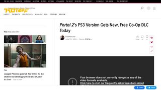 
                            3. Portal 2's PS3 Version Gets New, Free Co-Op DLC Today - Kotaku