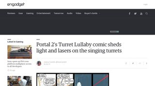 
                            2. Portal 2's Turret Lullaby comic sheds light and lasers on the singing ...