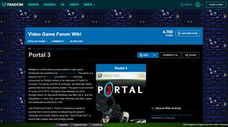 
                            3. Portal 3 | Video Game Fanon Wiki | FANDOM powered by Wikia