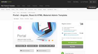 
                            1. Portal - Angular, React & HTML Material Admin Template by oxygenna