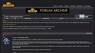 
                            3. Portal - Annoying stutter problem - 3D Realms Forums