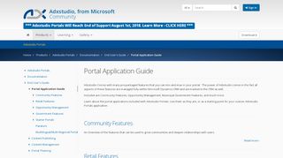 
                            6. Portal Application Guide · Adxstudio Community