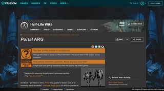 
                            10. Portal ARG | Half-Life Wiki | FANDOM powered by Wikia