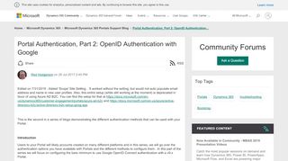 
                            2. Portal Authentication, Part 2: OpenID Authentication with Google ...
