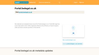 
                            9. Portal BW Legal (Portal.bwlegal.co.uk) - BW Legal - Log in