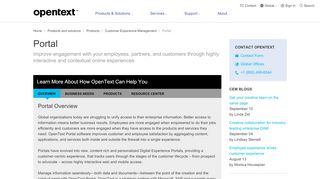 
                            1. Portal Content Management Software Systems | OpenText