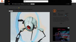 
                            2. Portal cut content: Walking Turret concept art - dreamsofhalflife3 ...