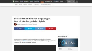 
                            4. Portal: Das ist die noch nie gezeigte Geschichte des genialen Spiels