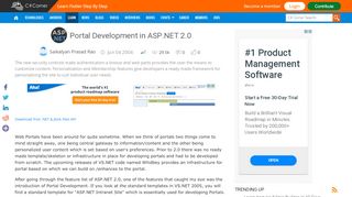 
                            11. Portal Development in ASP.NET 2.0 - C# Corner