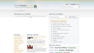 
                            2. Portal do cidadão | Página Inicial