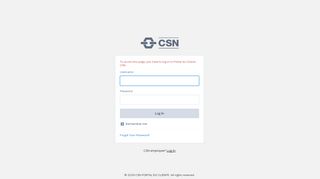 
                            4. Portal do Cliente CSN: Login