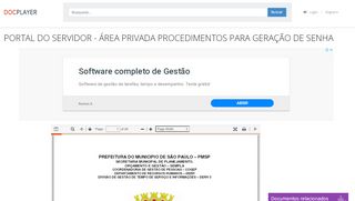 
                            8. PORTAL DO SERVIDOR - ÁREA PRIVADA PROCEDIMENTOS PARA ...