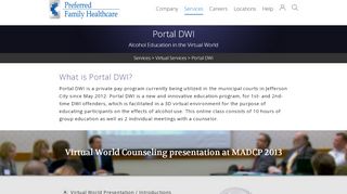 
                            7. Portal DWI | Preferred Family Healthcare