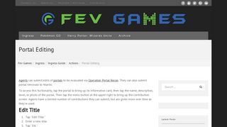 
                            7. Portal Editing | Fev Games