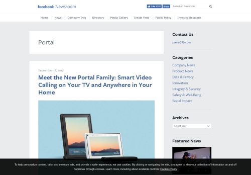 
                            4. Portal | Facebook Newsroom