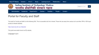 
                            2. Portal for Faculty and Staff | Indian Institute of Technology ...