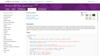 
                            4. Portal Gallery | ArcGIS API for JavaScript 3.29
