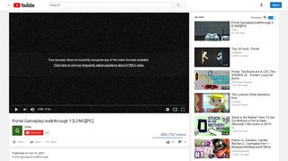 
                            5. Portal Gameplay/walkthrough 1 [LONG][PC] - YouTube
