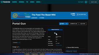 
                            7. Portal Gun | Feed The Beast Wiki | FANDOM powered by Wikia