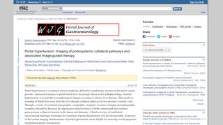 
                            2. Portal hypertension: Imaging of portosystemic collateral pathways and ...