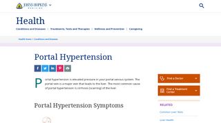 
                            2. Portal Hypertension | Johns Hopkins Medicine