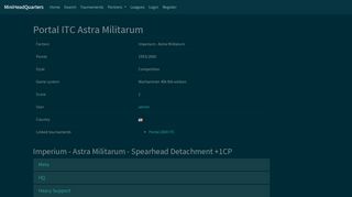 
                            5. Portal ITC Astra Militarum | MiniHeadQuarters - Army list ...