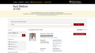 
                            2. portal - Keck Medicine of USC – Find a doctor or care provider