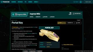 
                            6. Portal Key | Ingress Wiki | FANDOM powered by Wikia