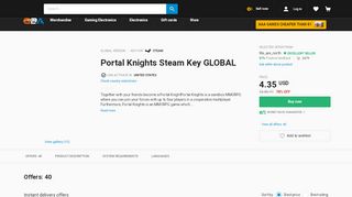 
                            5. Portal Knights (PC) - Buy Steam Game CD-Key - G2A.com