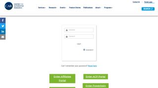 
                            4. Portal Login | Center for Automotive Research