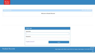 
                            6. Portal Login - King's College London - Student Records