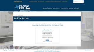 
                            8. Portal Login - Pacific Medical